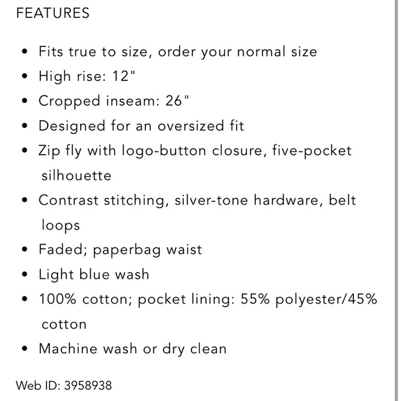 Maje Promesso Paperbag Waist Faded Jeans in Blue 34 - Picture 8 of 8